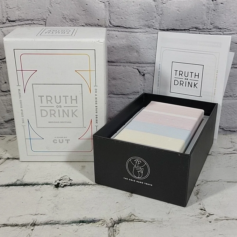 Truth Or Drink Party Card Game The CUT Based On Hit YouTube Video Series 2nd Edt